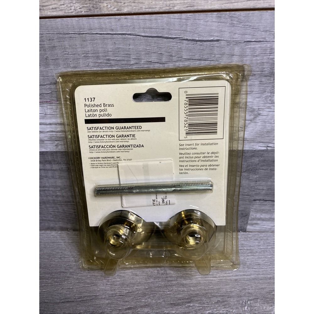 Hickory Hardware 1137 Brass Replacement Door Knob Polished Brass - Picture 2 of 10